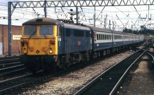 Class 87 electric loco at Carlisle the Start of the Northen section