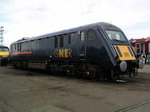 class 89 on display in GNER livery