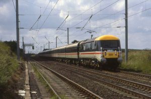 class 89 travelling at speed on a passenger service