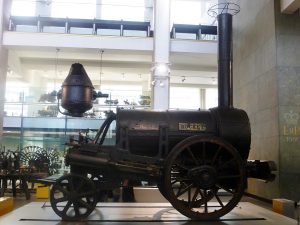Stephenson Rocket on display