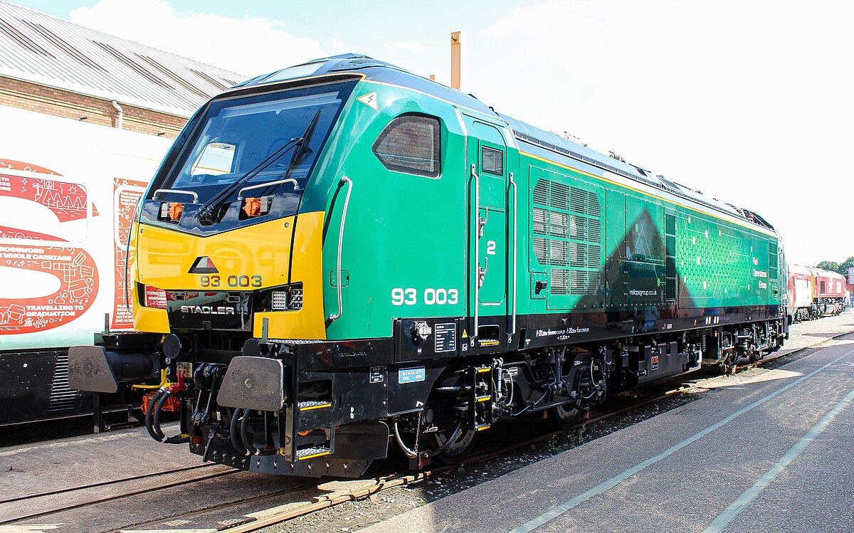 A avanti west coast class 805 sits at Holyhead station