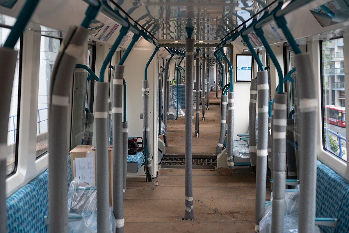 An interior view of the new B23 stock