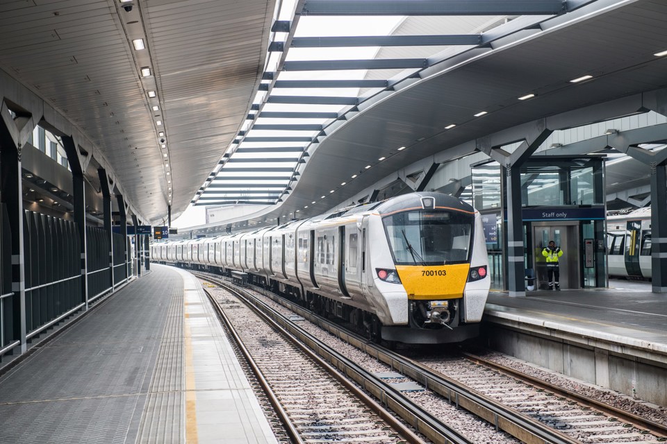 A Thameslink train at London bridge