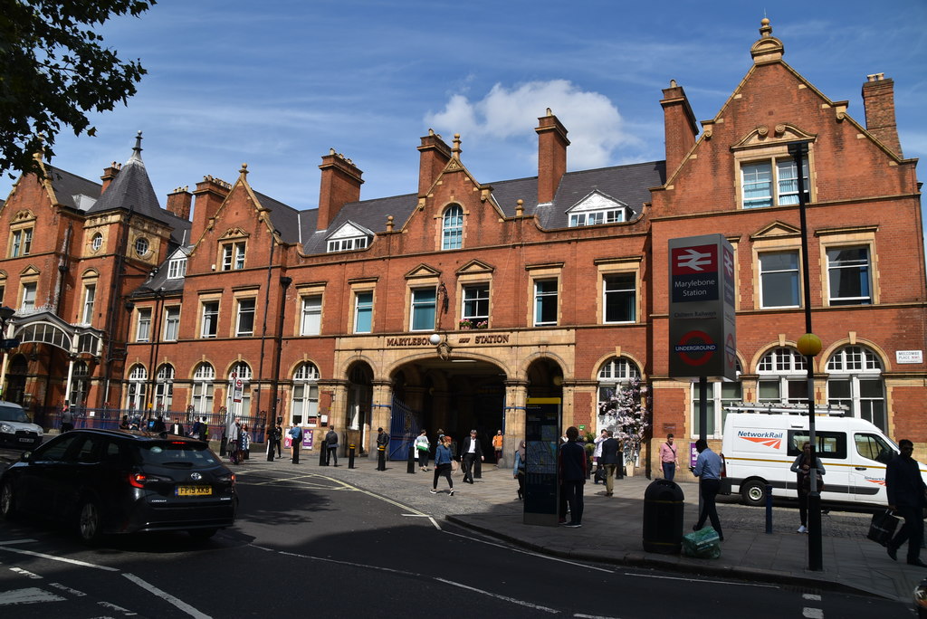The outside of Marylebone Station