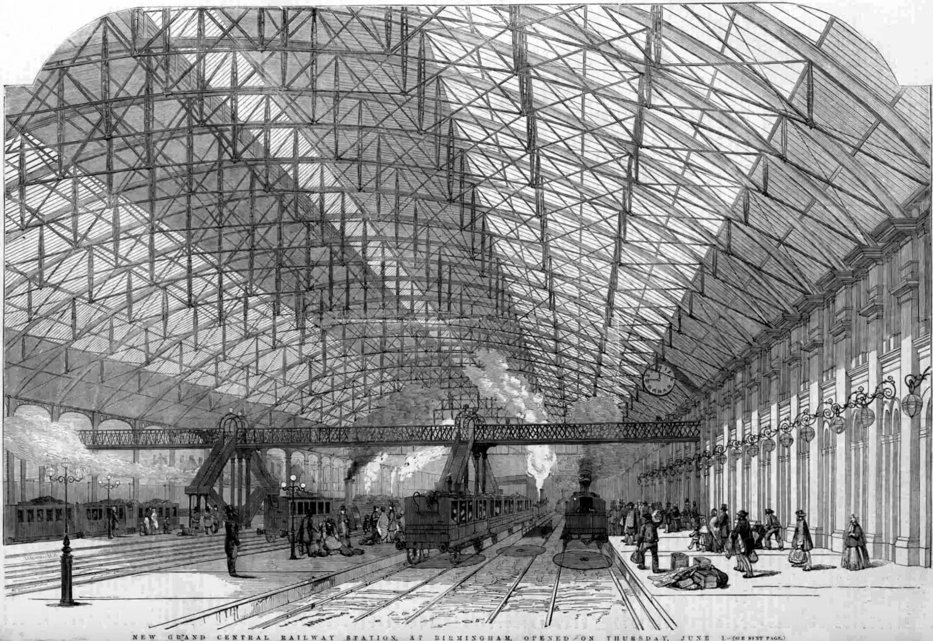 A Photo showing what the station looked like in the 1800s