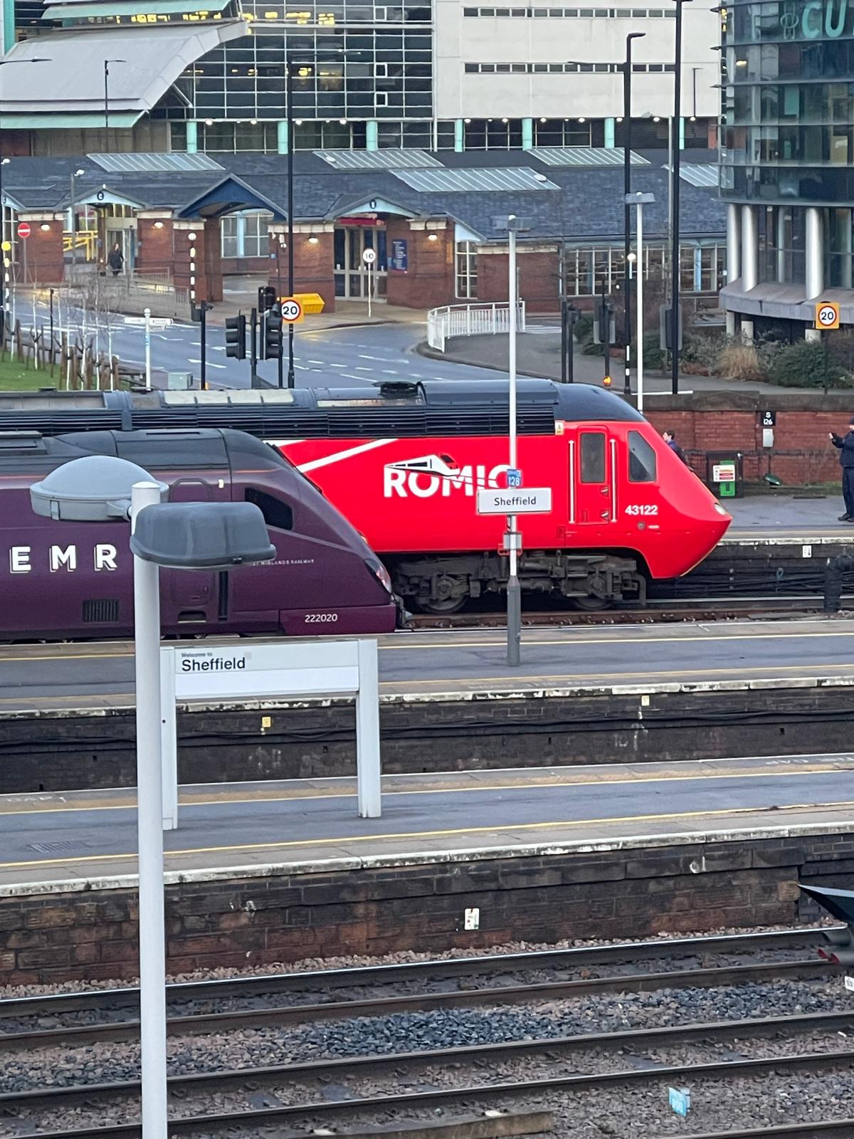 A 220 stands alongside a HST